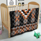 Orange Taniko Pattern Aotearoa Quilt Niho Taniwha Mix Poutama