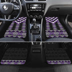 Purple Taniko Pattern Aotearoa Car Mats Niho Taniwha Mix Poutama