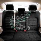 Custom New Zealand Silver Fern Rugby Back Car Seat Cover Aotearoa Kiwi Maori Pattern