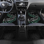 Custom New Zealand Silver Fern Rugby Car Mats Aotearoa Kiwi Maori Pattern