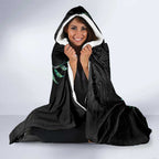 Custom New Zealand Silver Fern Rugby Hooded Blanket Aotearoa Kiwi Maori Pattern