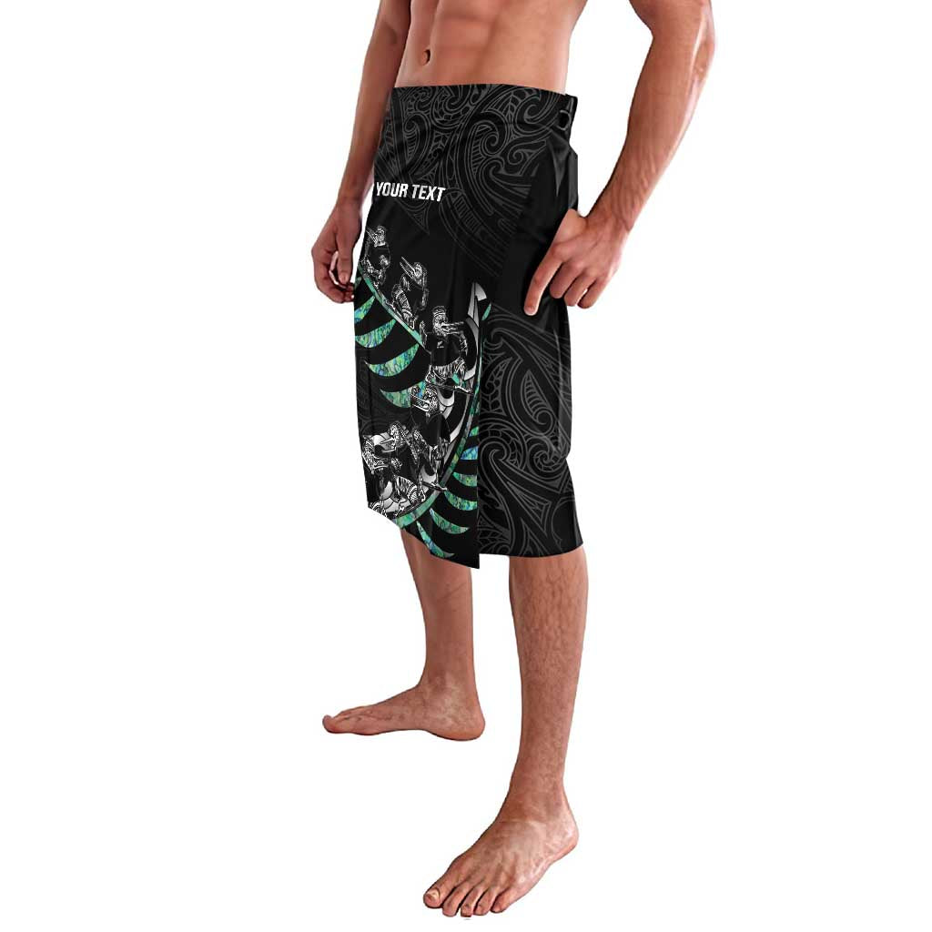 Custom New Zealand Silver Fern Rugby Lavalava Aotearoa Kiwi Maori Pattern