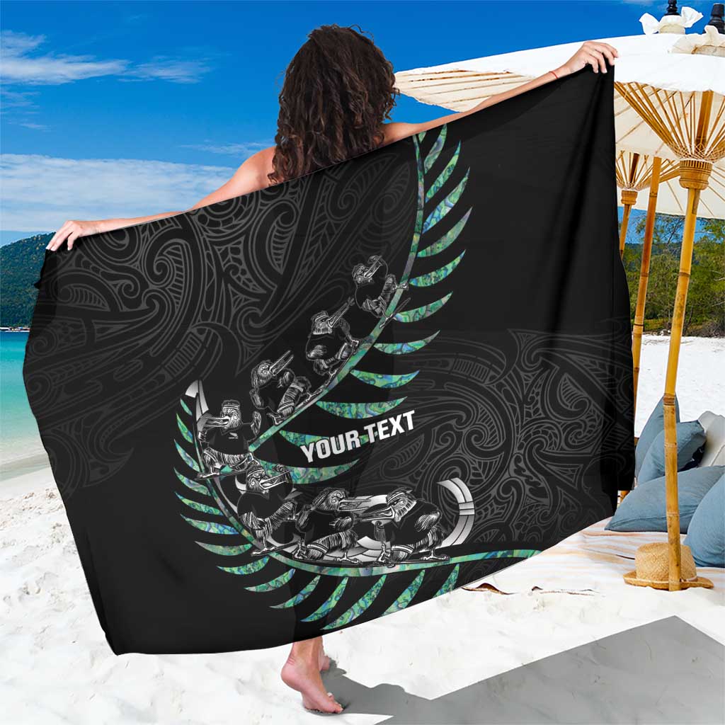 Custom New Zealand Silver Fern Rugby Sarong Aotearoa Kiwi Maori Pattern