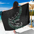 Custom New Zealand Silver Fern Rugby Sarong Aotearoa Kiwi Maori Pattern
