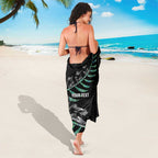Custom New Zealand Silver Fern Rugby Sarong Aotearoa Kiwi Maori Pattern