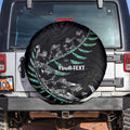 Custom New Zealand Silver Fern Rugby Spare Tire Cover Aotearoa Kiwi Maori Pattern