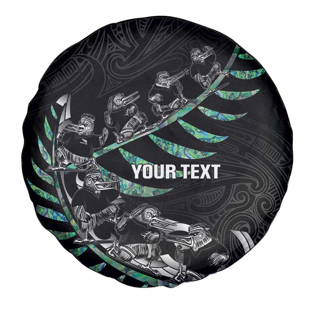 Custom New Zealand Silver Fern Rugby Spare Tire Cover Aotearoa Kiwi Maori Pattern