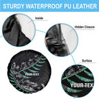 Custom New Zealand Silver Fern Rugby Spare Tire Cover Aotearoa Kiwi Maori Pattern