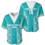 Custom South Africa Rugby Baseball Jersey Go Champions Springboks - Teal Version