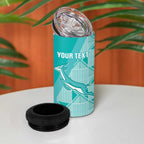 Custom South Africa Rugby 4 in 1 Can Cooler Tumbler Go Champions Springboks - Teal Version