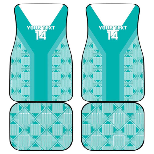 Custom South Africa Rugby Car Mats Go Champions Springboks - Teal Version