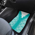 Custom South Africa Rugby Car Mats Go Champions Springboks - Teal Version