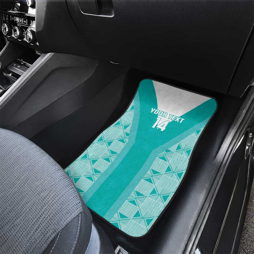 Custom South Africa Rugby Car Mats Go Champions Springboks - Teal Version