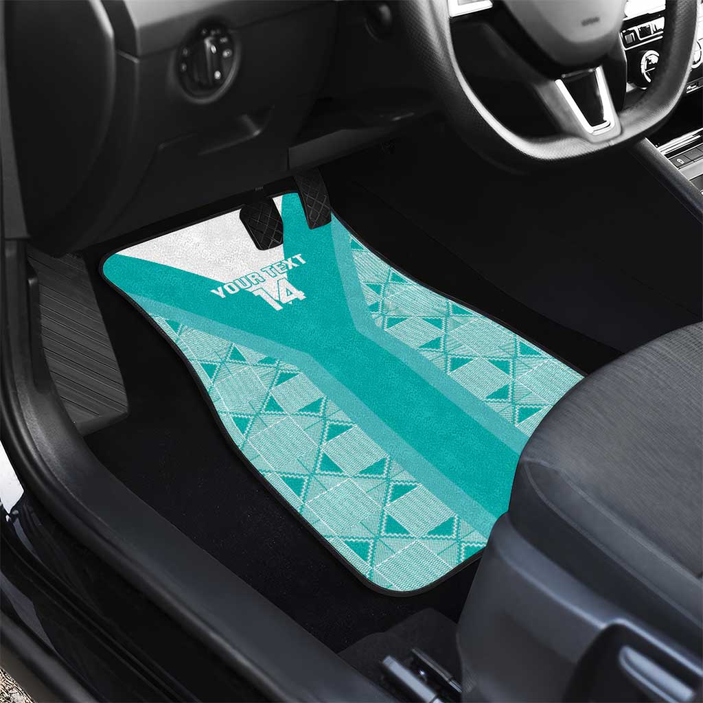 Custom South Africa Rugby Car Mats Go Champions Springboks - Teal Version