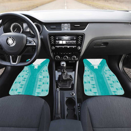 Custom South Africa Rugby Car Mats Go Champions Springboks - Teal Version