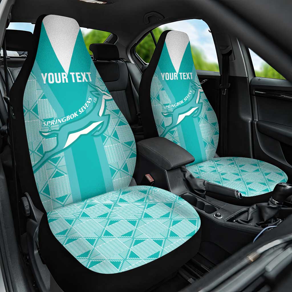 Custom South Africa Rugby Car Seat Cover Go Champions Springboks - Teal Version