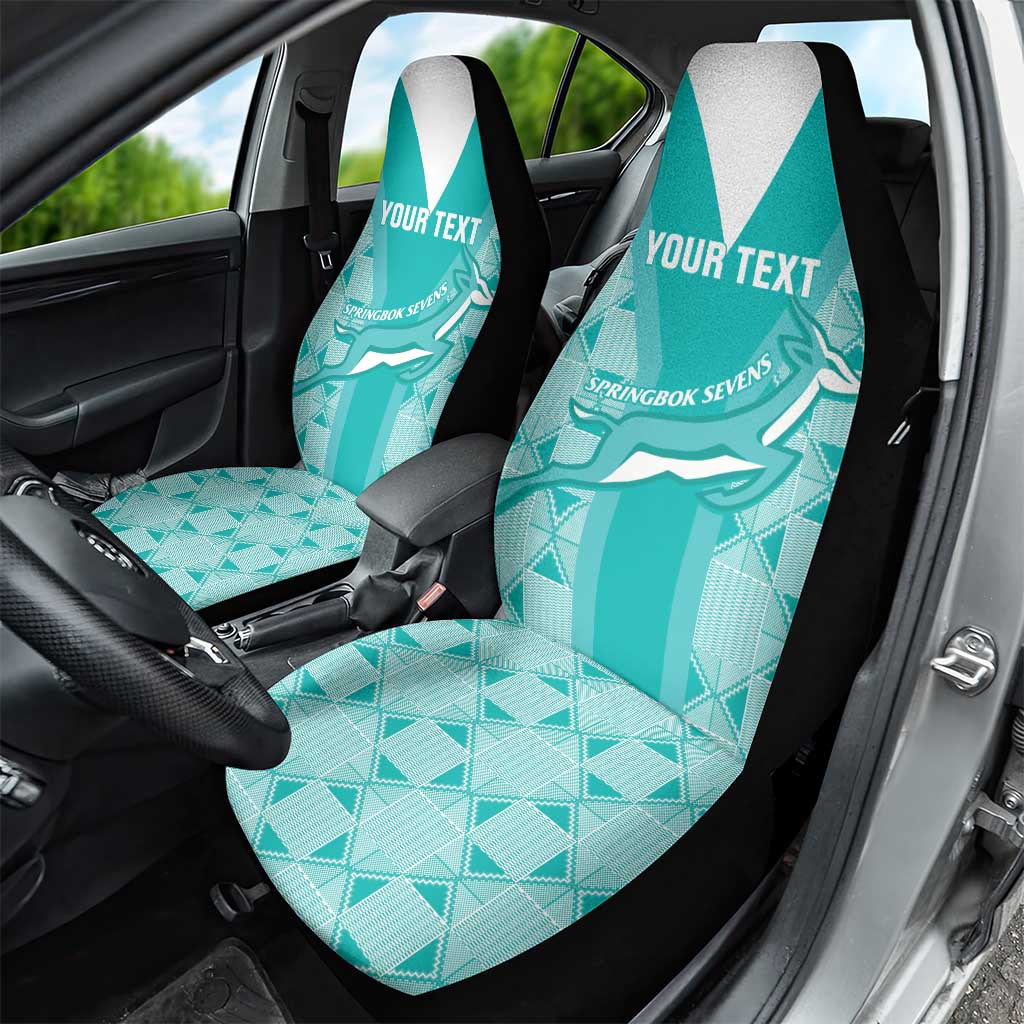 Custom South Africa Rugby Car Seat Cover Go Champions Springboks - Teal Version