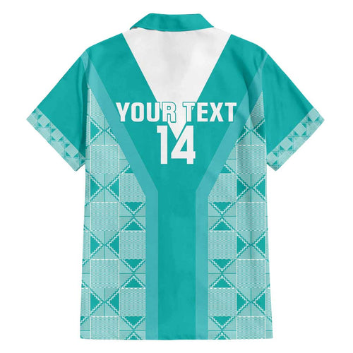 Custom South Africa Rugby Family Matching Tank Maxi Dress and Hawaiian Shirt Go Champions Springboks - Teal Version