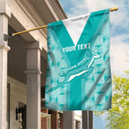 Custom South Africa Rugby Garden Flag Go Champions Springboks - Teal Version
