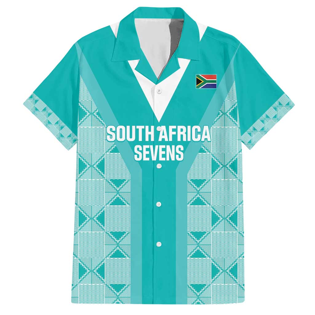 Custom South Africa Rugby Hawaiian Shirt Go Champions Springboks - Teal Version