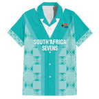 Custom South Africa Rugby Hawaiian Shirt Go Champions Springboks - Teal Version