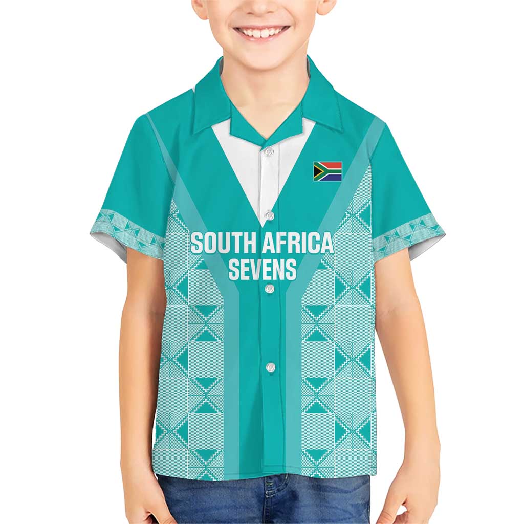 Custom South Africa Rugby Hawaiian Shirt Go Champions Springboks - Teal Version