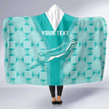Custom South Africa Rugby Hooded Blanket Go Champions Springboks - Teal Version