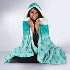 Custom South Africa Rugby Hooded Blanket Go Champions Springboks - Teal Version