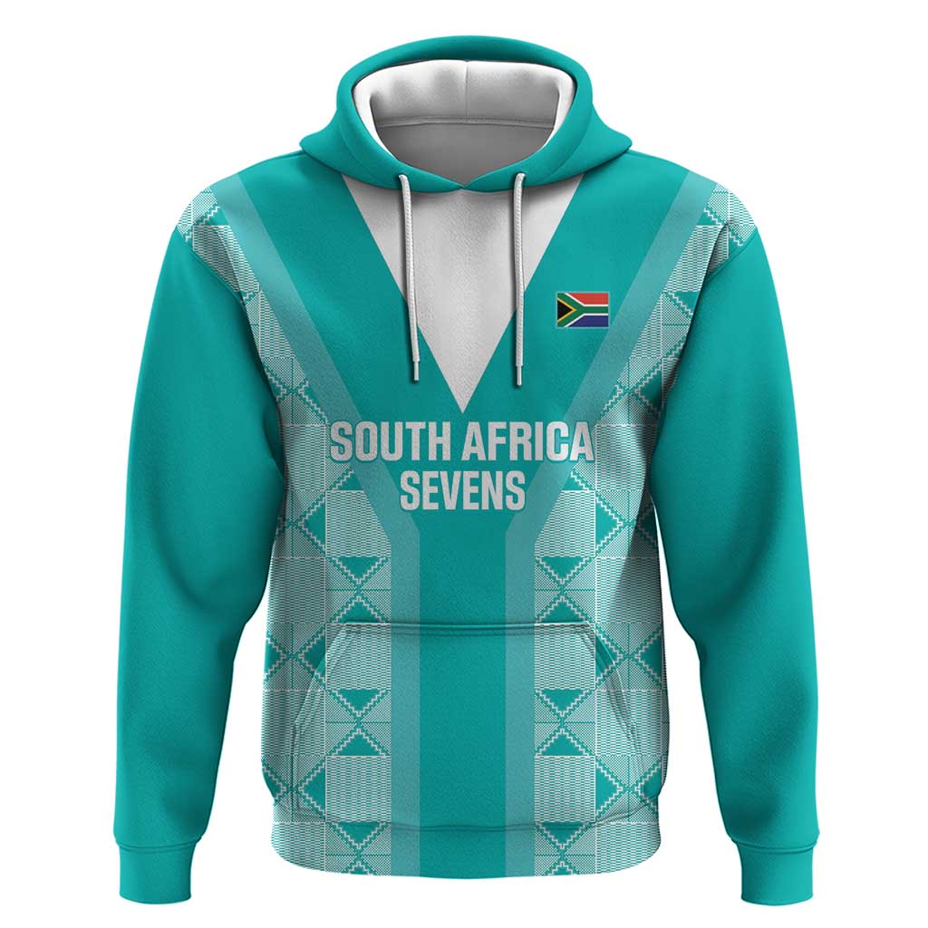 Custom South Africa Rugby Hoodie Go Champions Springboks - Teal Version