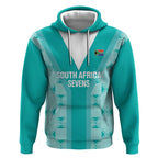 Custom South Africa Rugby Hoodie Go Champions Springboks - Teal Version