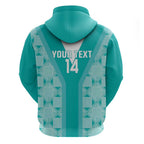 Custom South Africa Rugby Hoodie Go Champions Springboks - Teal Version