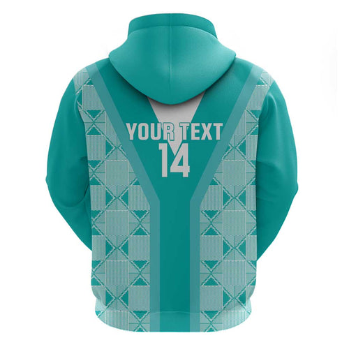 Custom South Africa Rugby Hoodie Go Champions Springboks - Teal Version