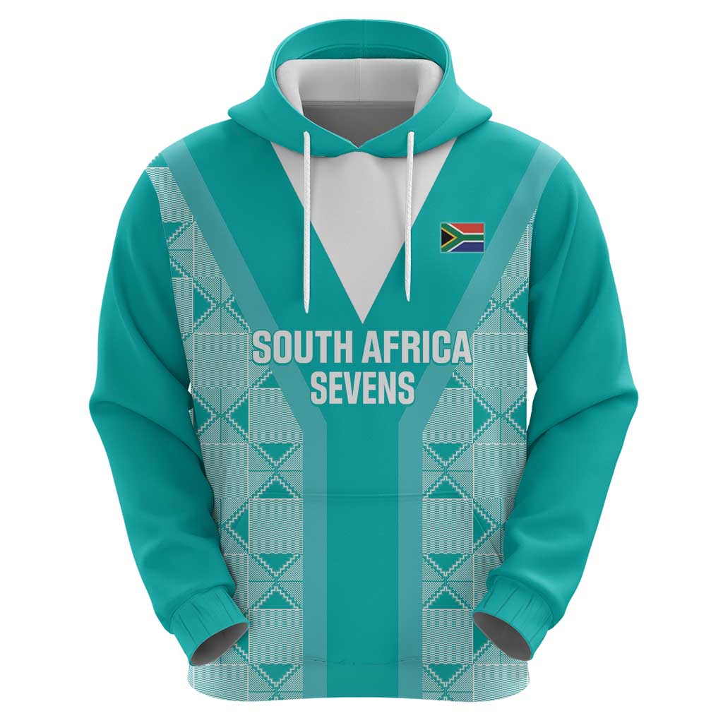 Custom South Africa Rugby Hoodie Go Champions Springboks - Teal Version