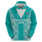 Custom South Africa Rugby Hoodie Go Champions Springboks - Teal Version