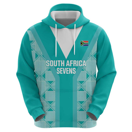 Custom South Africa Rugby Hoodie Go Champions Springboks - Teal Version
