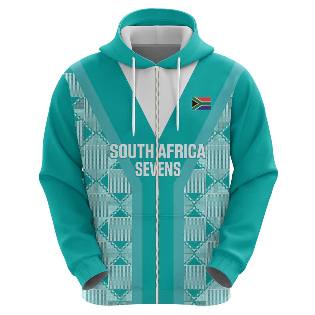 Custom South Africa Rugby Hoodie Go Champions Springboks - Teal Version