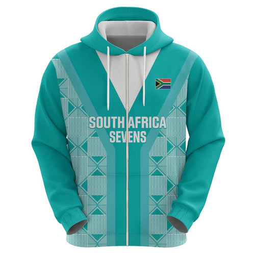 Custom South Africa Rugby Hoodie Go Champions Springboks - Teal Version
