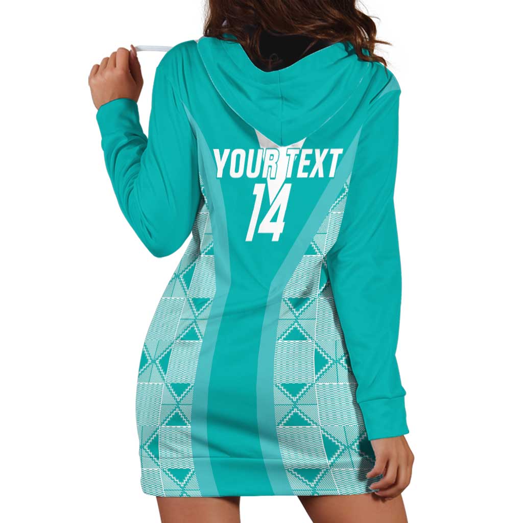Custom South Africa Rugby Hoodie Dress Go Champions Springboks - Teal Version