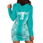 Custom South Africa Rugby Hoodie Dress Go Champions Springboks - Teal Version