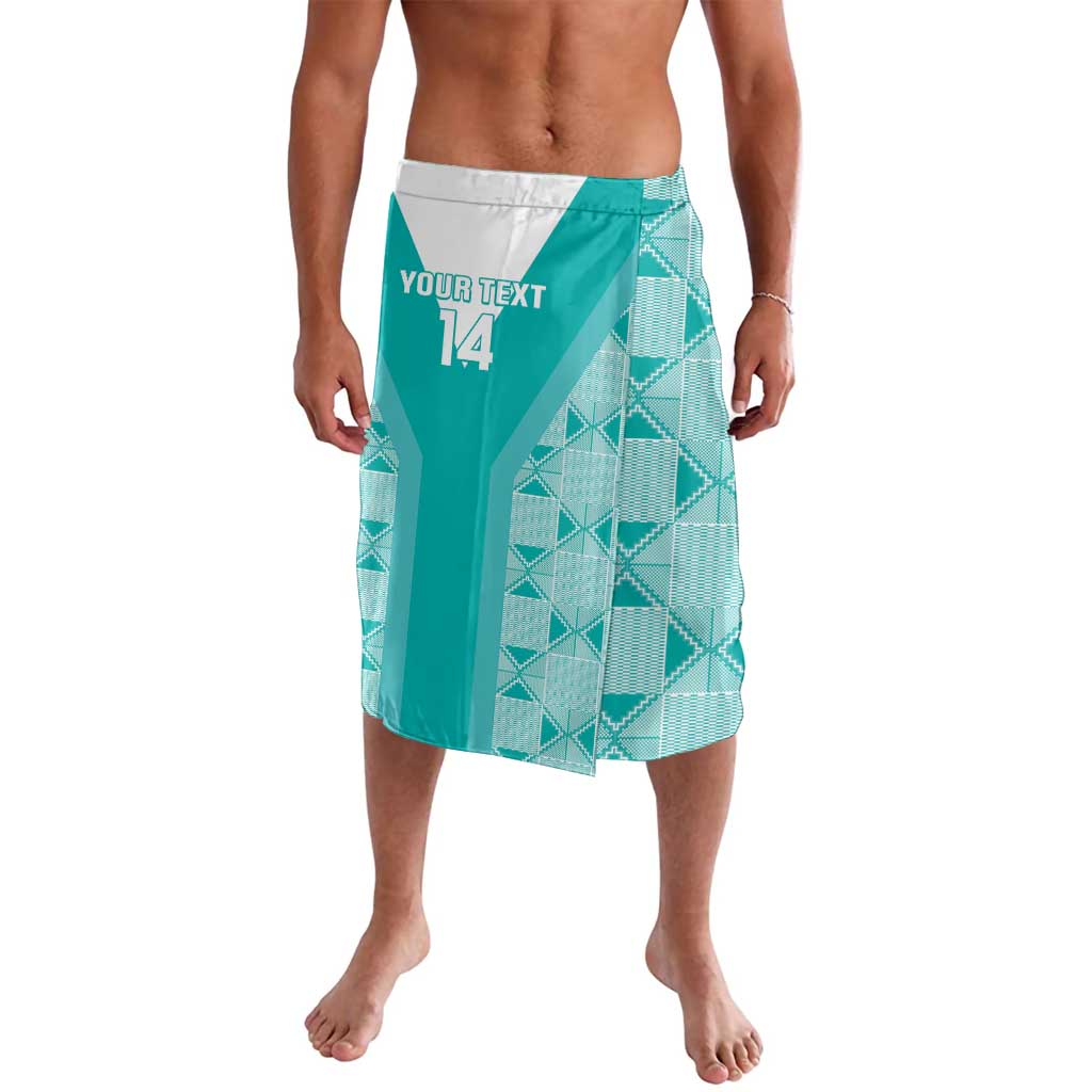 Custom South Africa Rugby Lavalava Go Champions Springboks - Teal Version