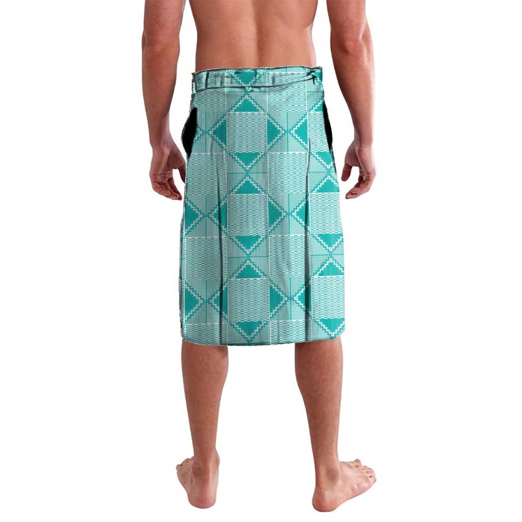 Custom South Africa Rugby Lavalava Go Champions Springboks - Teal Version