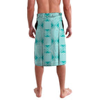 Custom South Africa Rugby Lavalava Go Champions Springboks - Teal Version