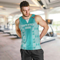 Custom South Africa Rugby Men Tank Top Go Champions Springboks - Teal Version