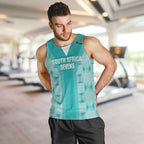 Custom South Africa Rugby Men Tank Top Go Champions Springboks - Teal Version