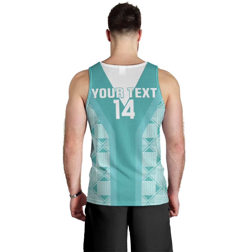 Custom South Africa Rugby Men Tank Top Go Champions Springboks - Teal Version