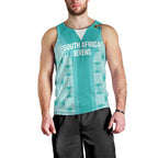 Custom South Africa Rugby Men Tank Top Go Champions Springboks - Teal Version
