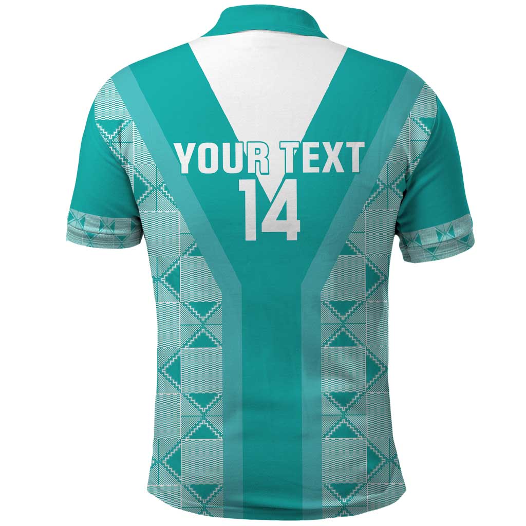 Custom South Africa Rugby Polo Shirt Go Champions Springboks - Teal Version