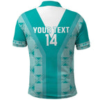 Custom South Africa Rugby Polo Shirt Go Champions Springboks - Teal Version