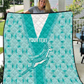 Custom South Africa Rugby Quilt Go Champions Springboks - Teal Version