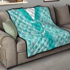 Custom South Africa Rugby Quilt Go Champions Springboks - Teal Version